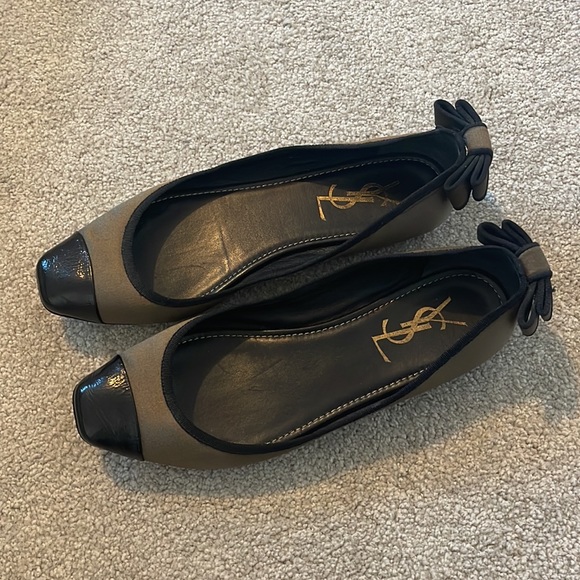 YSL flat shoes , size 7.5 ,in black kaki color - Picture 16 of 16